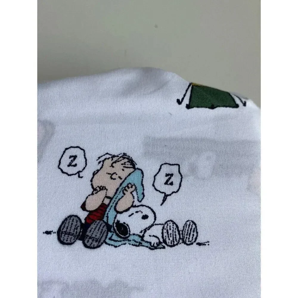 Peanuts Snoopy Woodstock Charlie Brown‎ Linus Sally TWIN Size Soft Sheet Set NEW